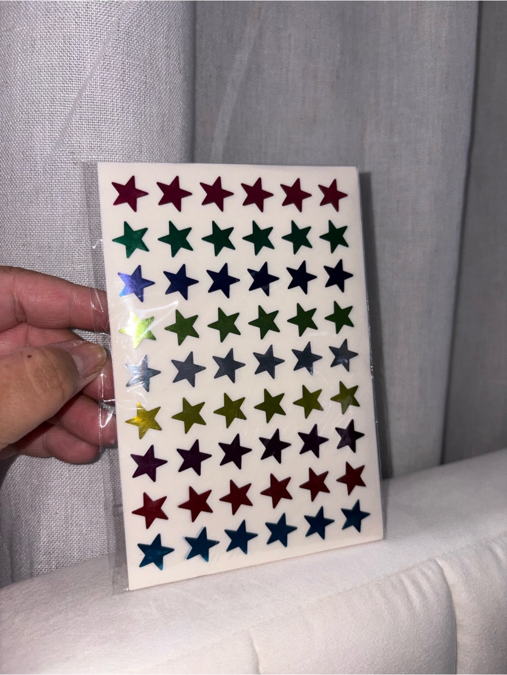 Multicolor Star Sticker Sheet